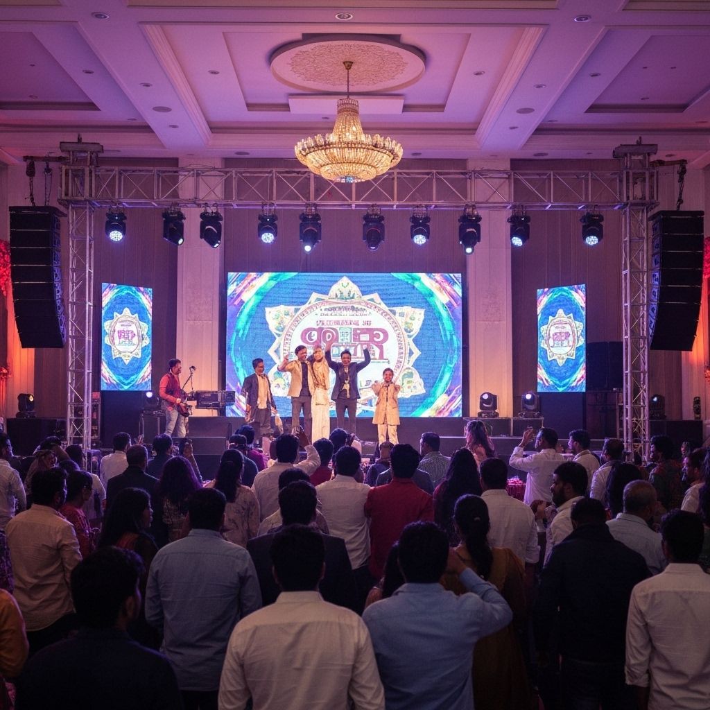 LED screen and AV equipment